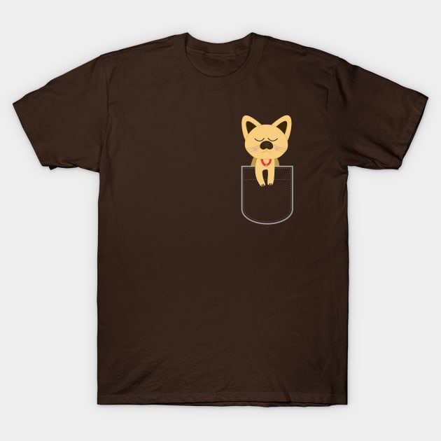 Cat Pocket T-Shirt by MichelMM